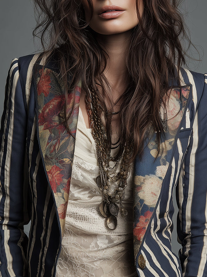 Eden | Blazer Bohème Rayé