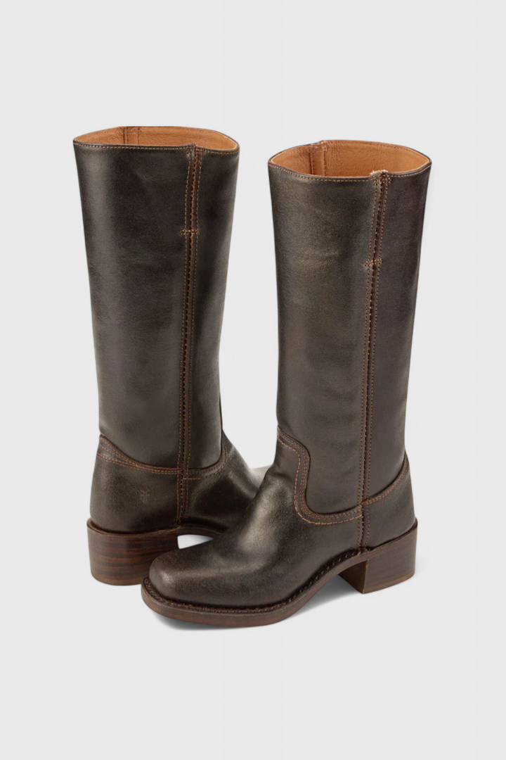 Grace - Bottes en Cuir Isolées au Style Intemporel