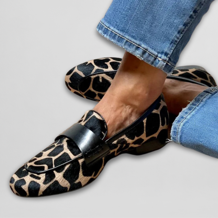 Kathy | Mocassins Imprimé Léopard Orthopédiques
