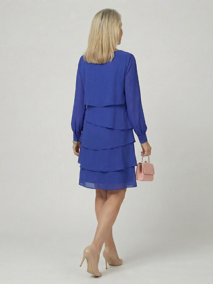 Kirax | Robe élégante à volants longueur genou