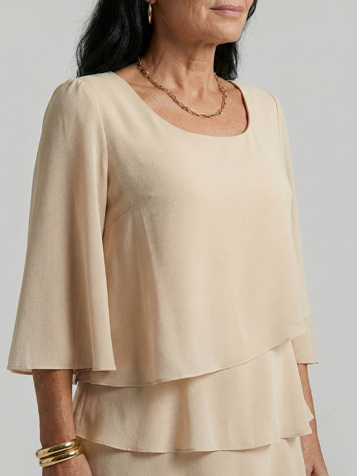 Della | Robe longueur genou à manches évasées