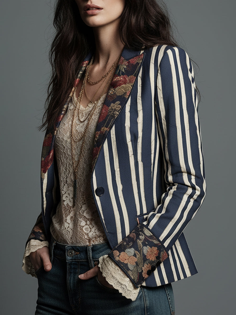Eden | Blazer Bohème Rayé