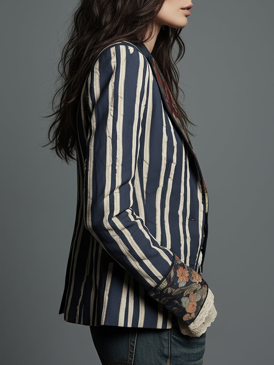 Eden | Blazer Bohème Rayé