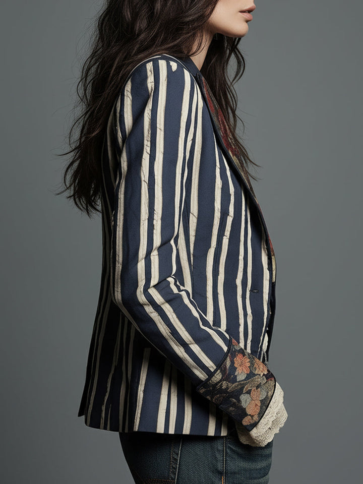 Eden | Blazer Bohème Rayé