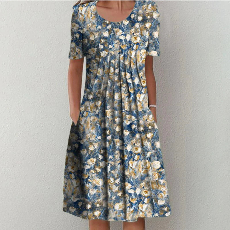 Gigi | Robe en coton avec effet gainant au niveau du ventre
