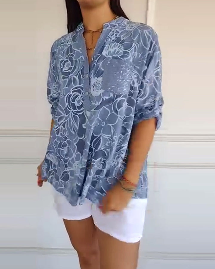 Chantal | Blouse à imprimé floral