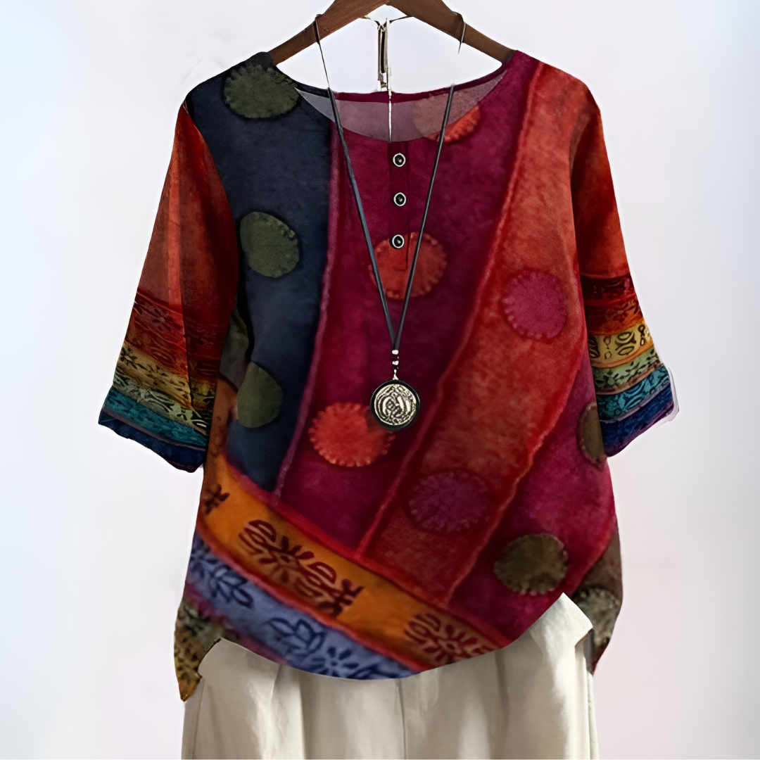 Blouse bohème douce et flatteuse