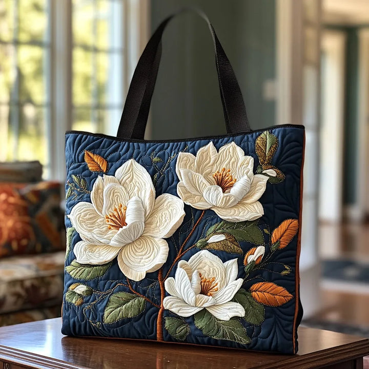 Sac matelassé artisanal - Magnolia délicat