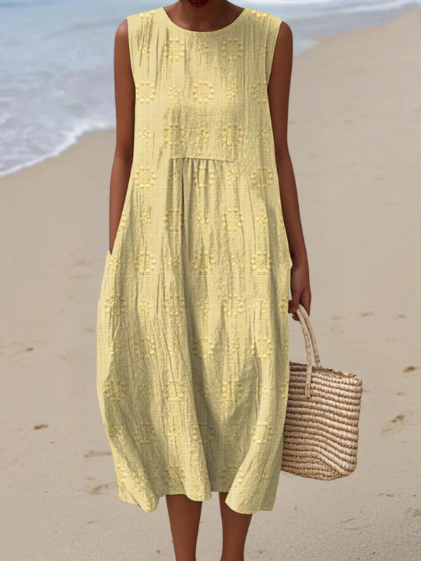 Rose | Robe midi brodée