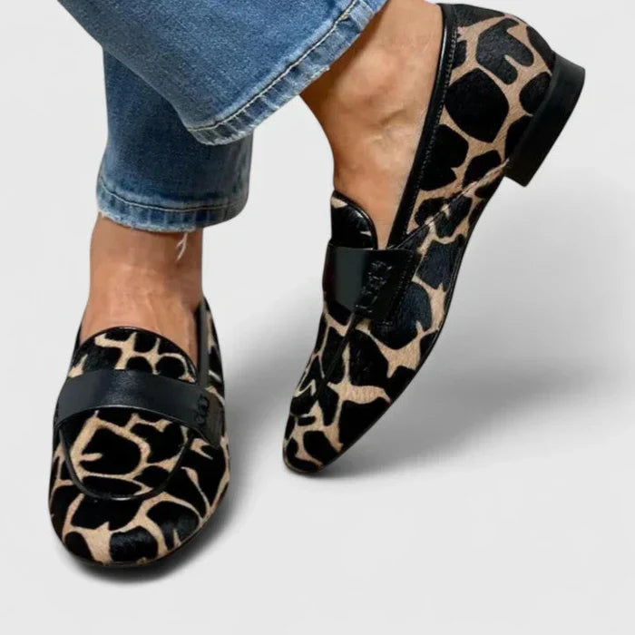 Kathy | Mocassins Imprimé Léopard Orthopédiques