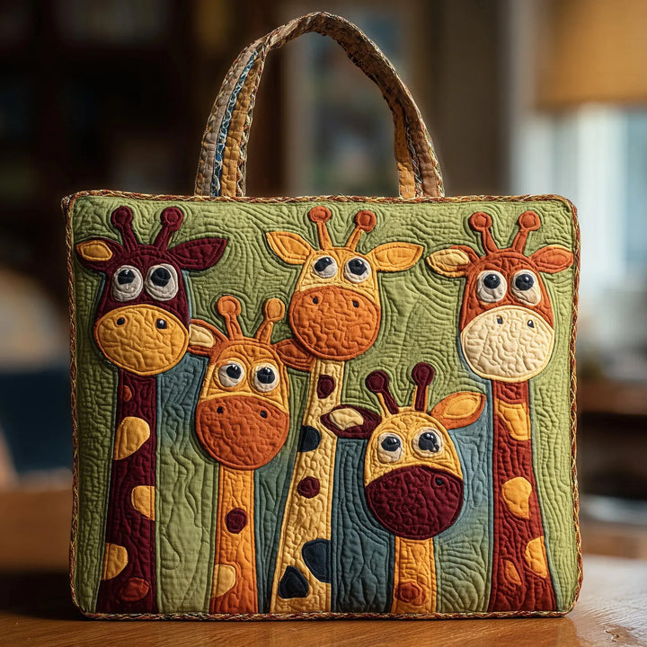 Sac cabas matelassé - Girafe
