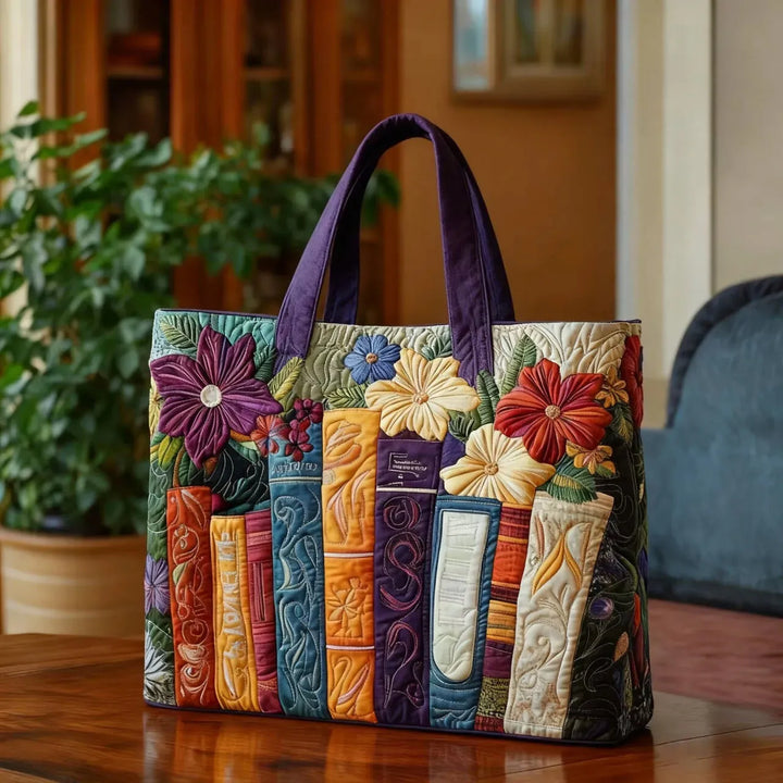 Sac cabas matelassé - Amoureux des livres