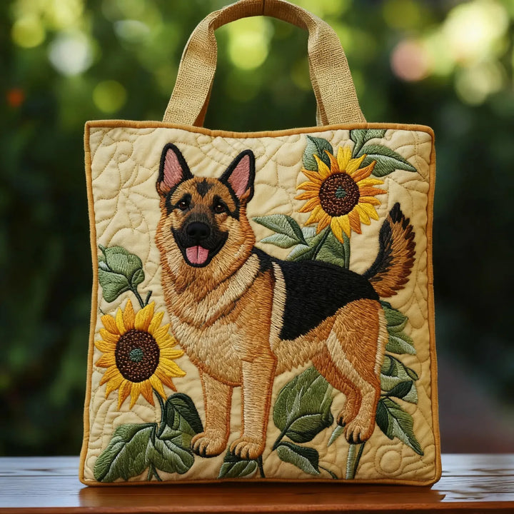 Sac artisanal - Berger allemand floral