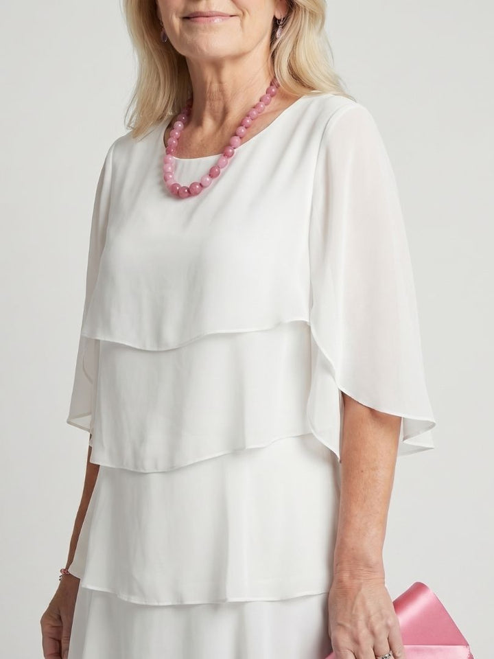 Brent | Robe midi à volants superposés
