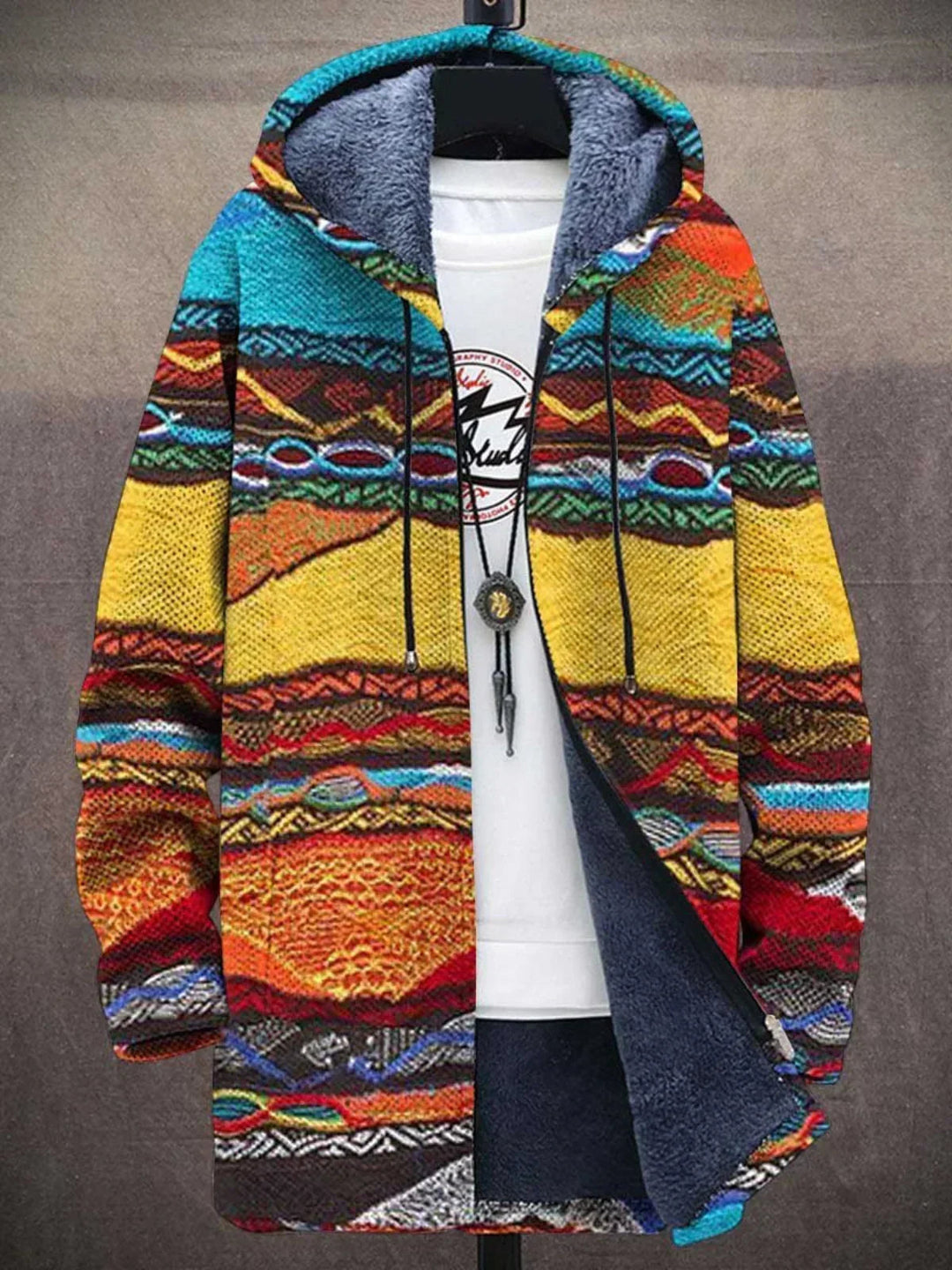 Imogen | Gilet à Capuche Artistique