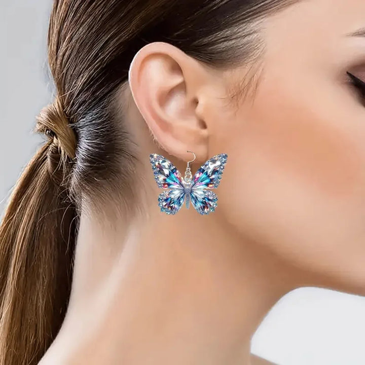 Boucles d'Oreilles Papillon Étincelantes