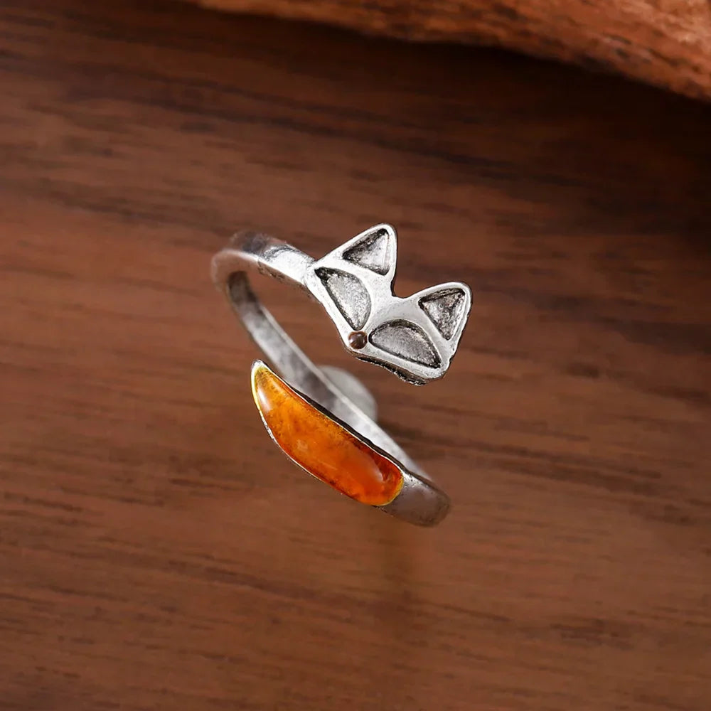 Bague Ajustable Esprit Renard Vintage