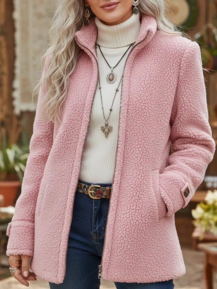 Vanessa | Veste Polaire Sherpa Zippée Douillette