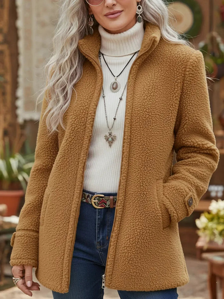 Vanessa | Veste Polaire Sherpa Zippée Douillette