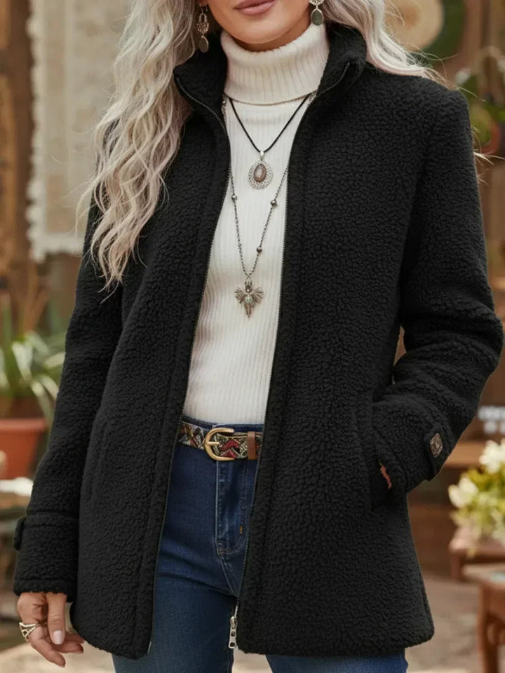 Vanessa | Veste Polaire Sherpa Zippée Douillette