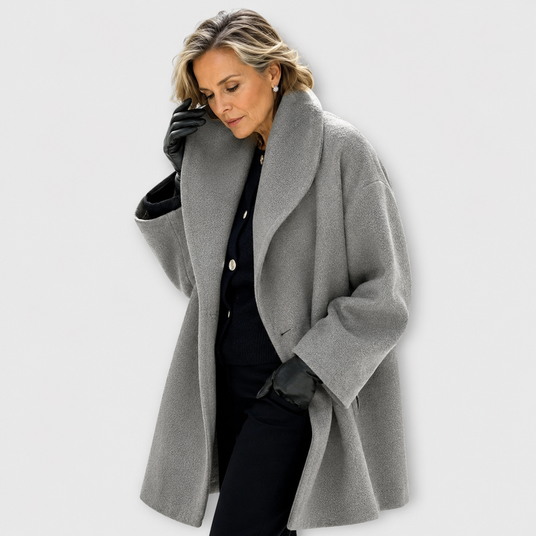Brigitta – Manteau d'Hiver Oversize à Large Col