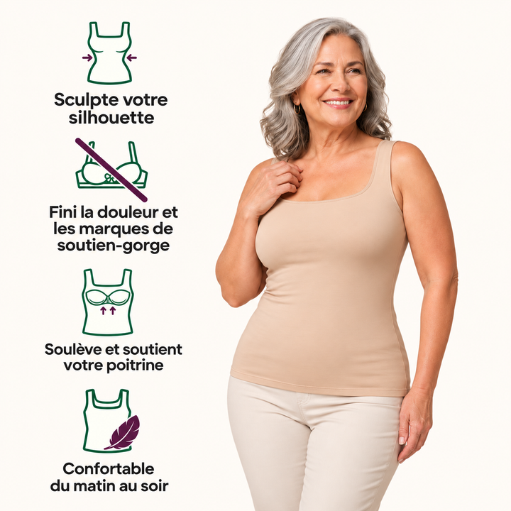Marianne | Camisole gainante avec soutien-gorge intégré