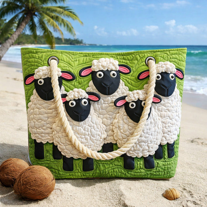 Sac de Plage Matelassé Nuages de Moutons