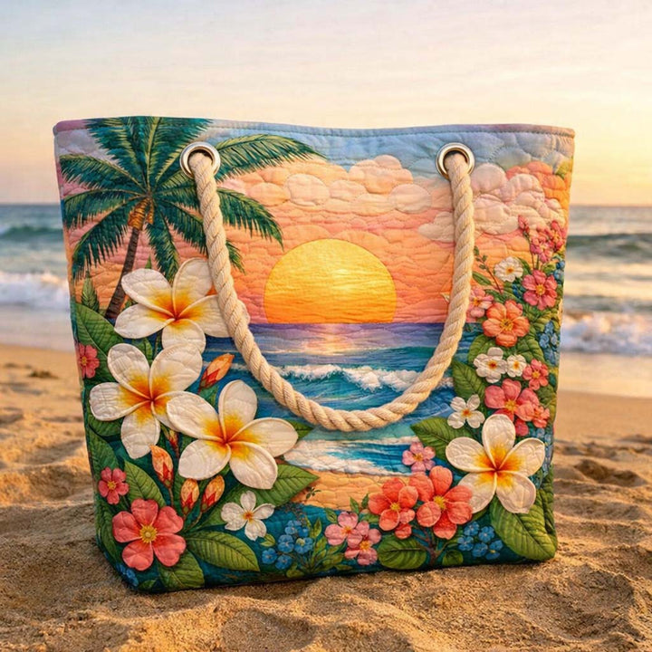 Sac de Plage Matelassé Vibe Tropicale