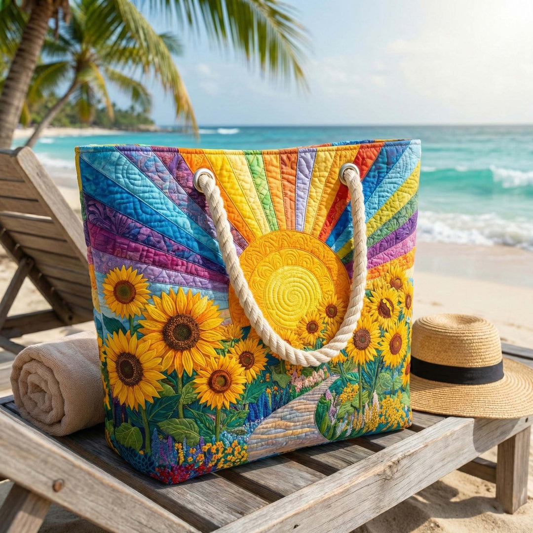 Sac de Plage Matelassé Arc-en-Ciel Soleil
