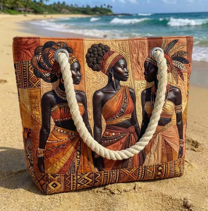 Sac de Plage Matelassé Melanin Queens