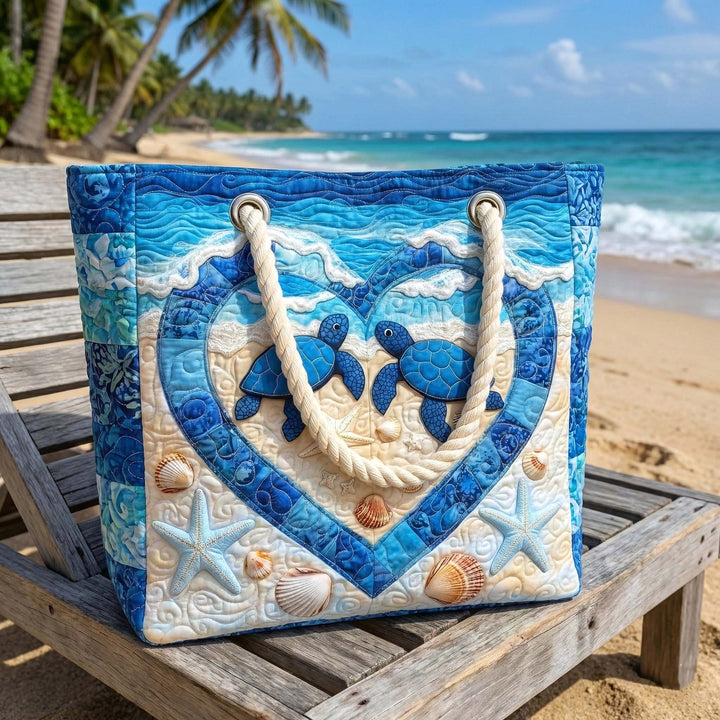 Sac de Plage Matelassé Sérénité de la Tortue