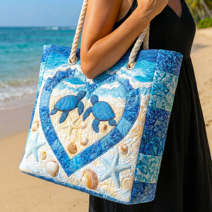 Sac de Plage Matelassé Sérénité de la Tortue