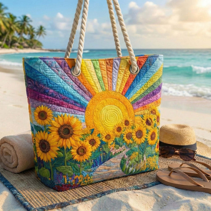 Sac de Plage Matelassé Arc-en-Ciel Soleil
