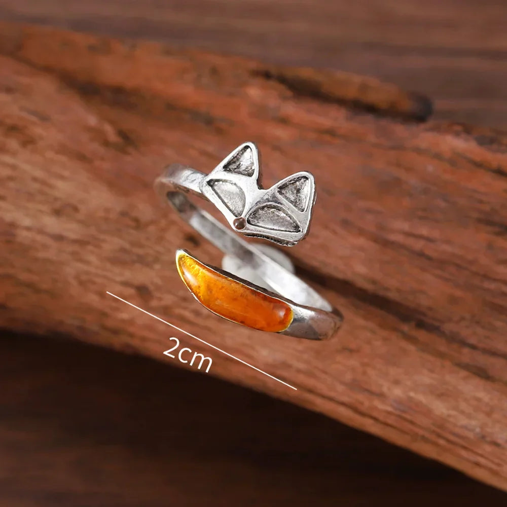 Bague Ajustable Esprit Renard Vintage