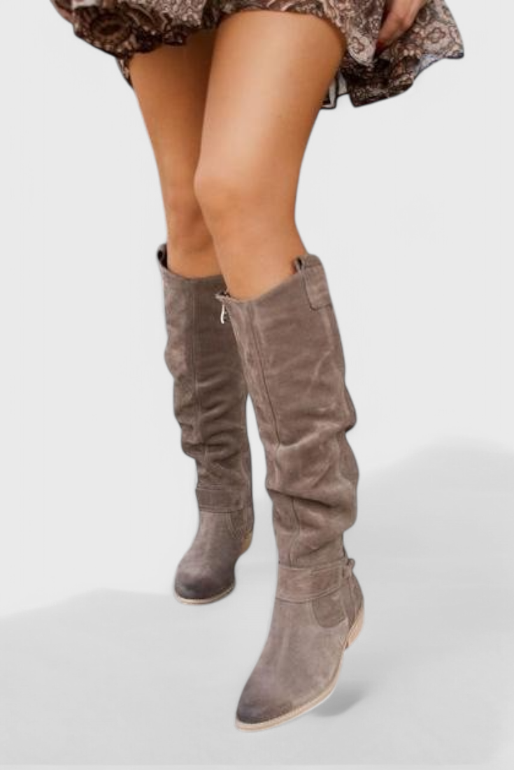Céline - Bottes Hautes Rétro à Silhouette Vintage Élégante