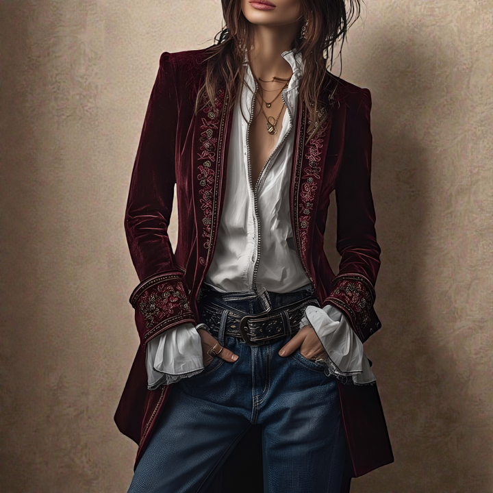 Elise | Veste en Velours