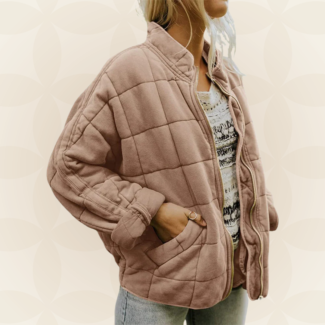 Celeste | Veste Matelassée Douce avec Fermeture Éclair
