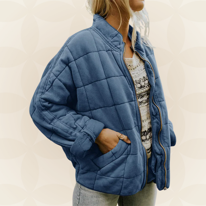 Celeste | Veste Matelassée Douce avec Fermeture Éclair