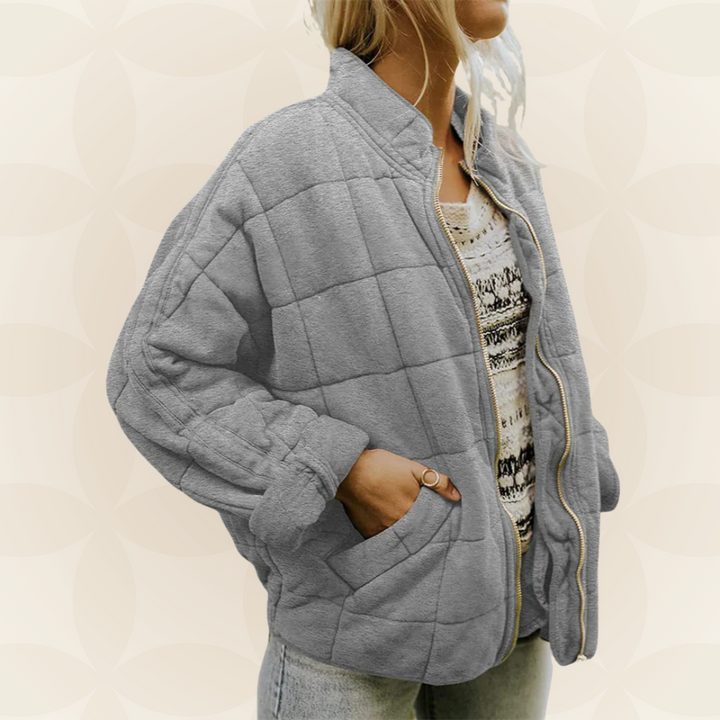 Celeste | Veste Matelassée Douce avec Fermeture Éclair