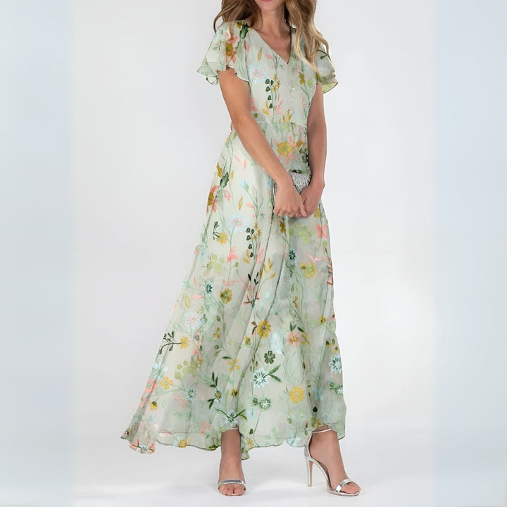 Audrey | Robe luxueuse camouflant le ventre