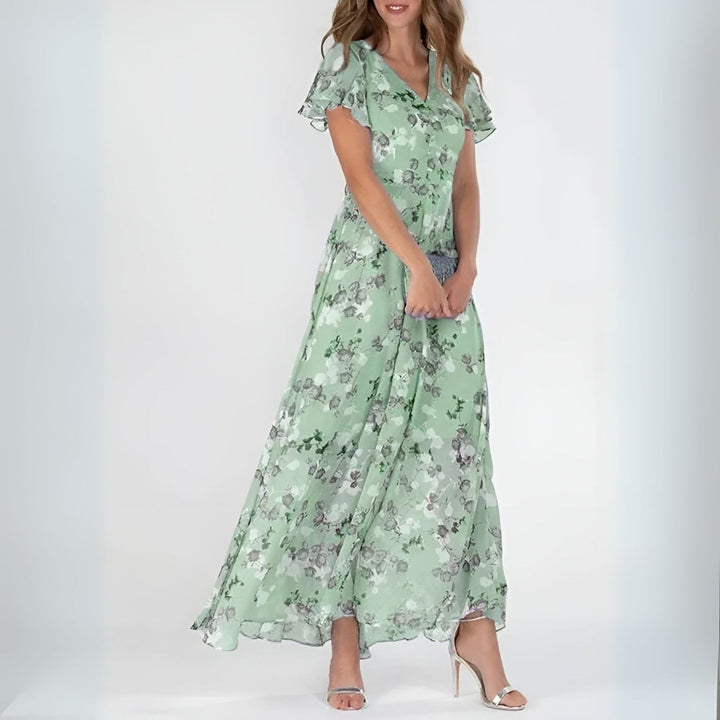 Audrey | Robe luxueuse camouflant le ventre