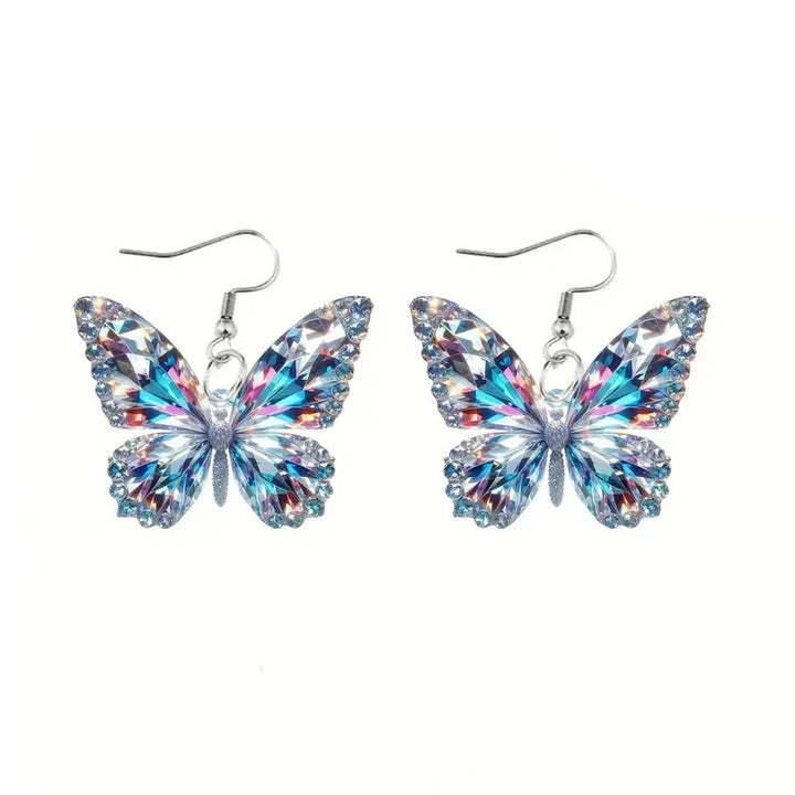 Boucles d'Oreilles Papillon Étincelantes