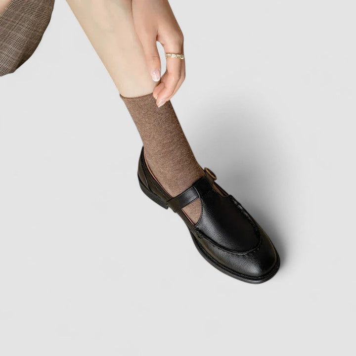 Zhelynne | Chaussures Mary Jane à Bout Carré Orthopédiques