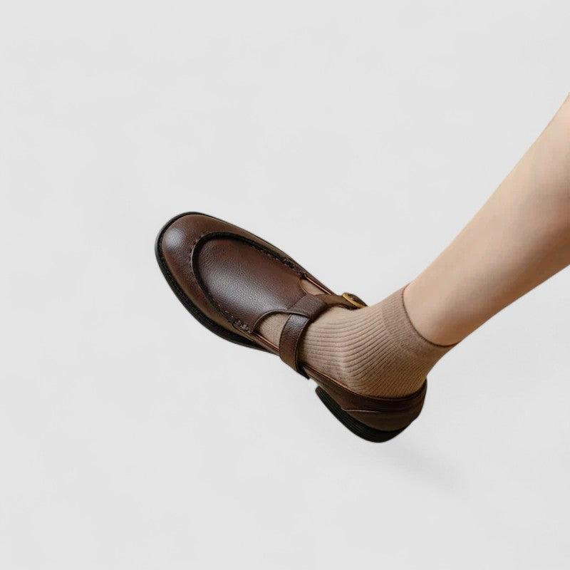 Zhelynne | Chaussures Mary Jane à Bout Carré Orthopédiques