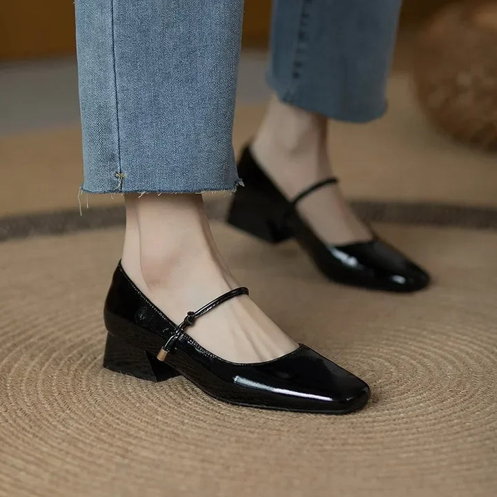 Chaussures Mary Jane à bout carré