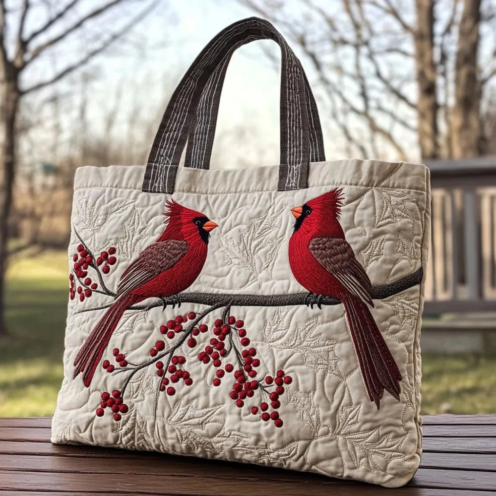 Sac cabas – Cardinaux sur la branche