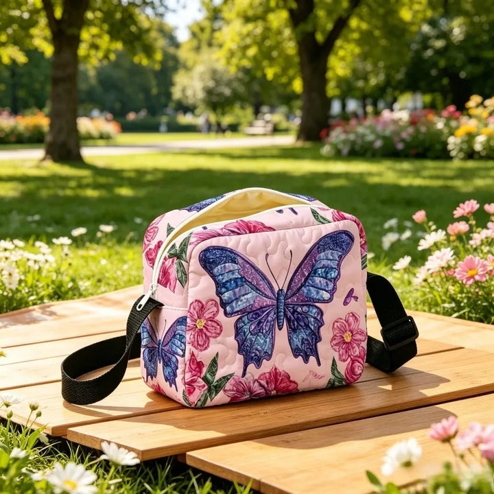 Sac bandoulière Floravie – motif Abeille & tournesol