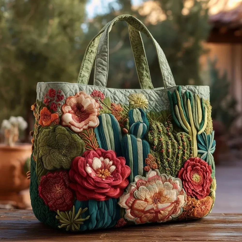 Sac cabas – Cactus et roses