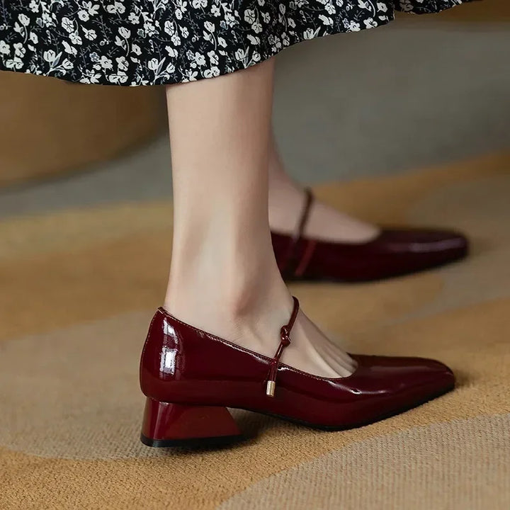 Chaussures Mary Jane à bout carré