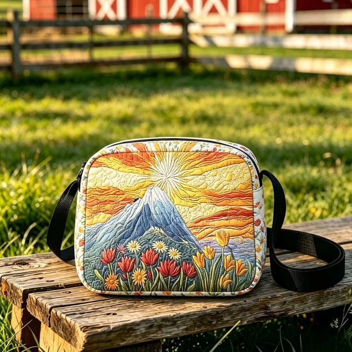 Sac bandoulière Floravie – motif Coucher de soleil
